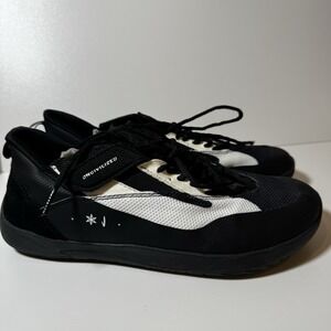 Uncivilized The Prototype Leather Black White Barefoot Shoes Wide Toe Mens 10 44